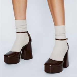 Patent Heeled Mary Jane